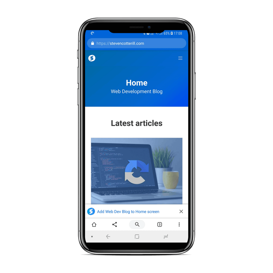 Progressive web app