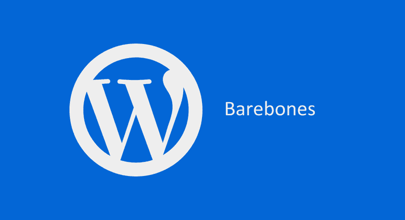 WordPress Barebones starter script and theme
